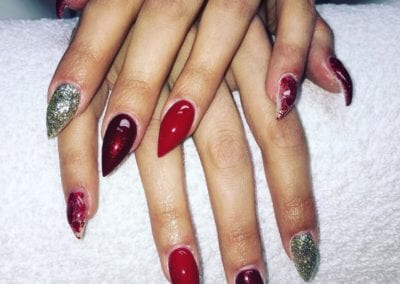 nageldesign Infinity nails red
